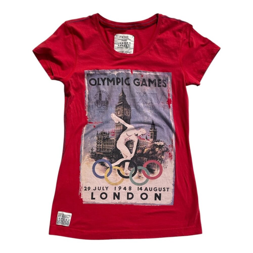 Olympic Museum Collection 2012 London Graphic T-Shirt Sz 14 Red